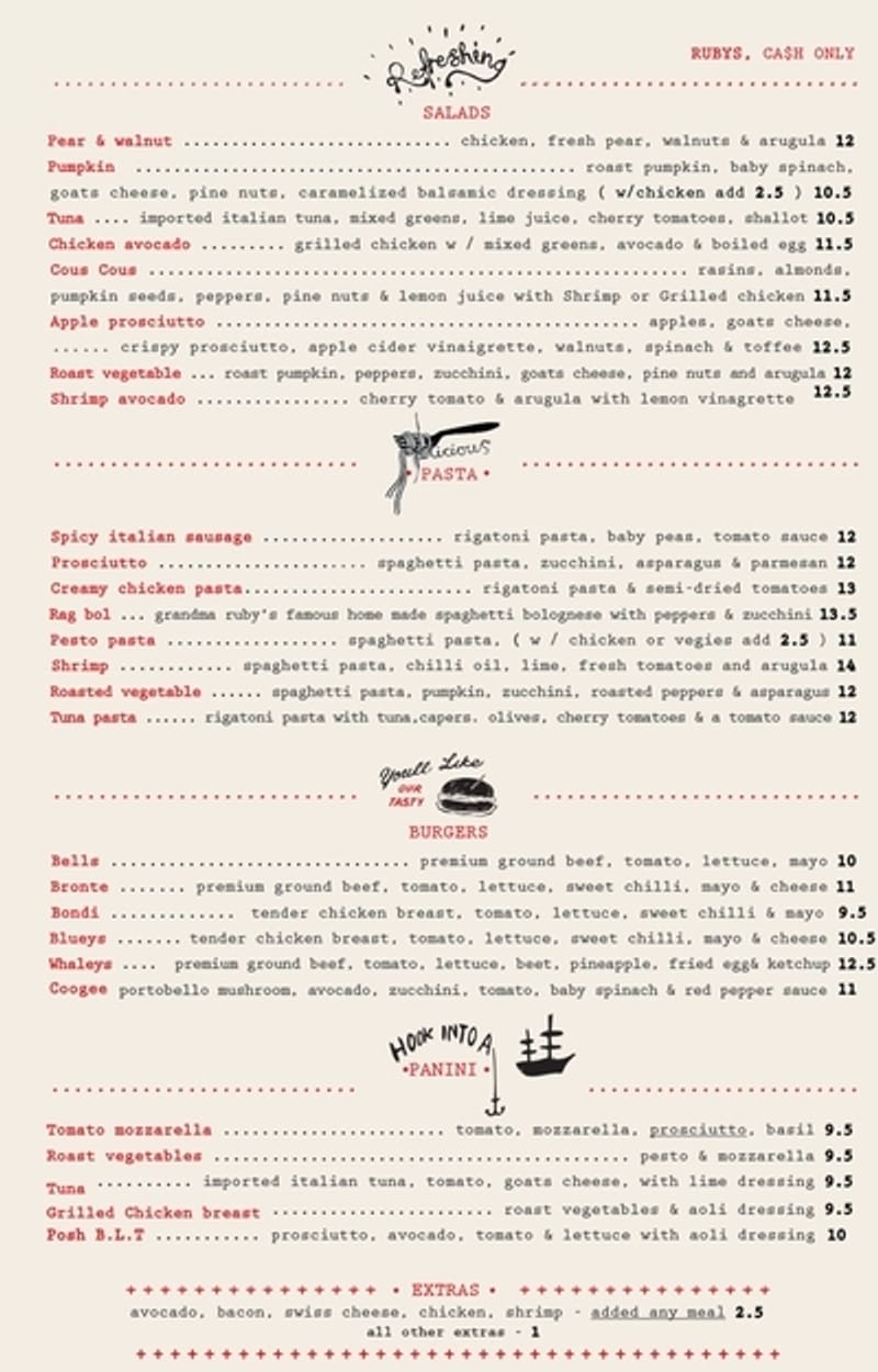 [New York Soho lokale hotspot aanbeveling] Ruby's sandwich en pasta, de beste!