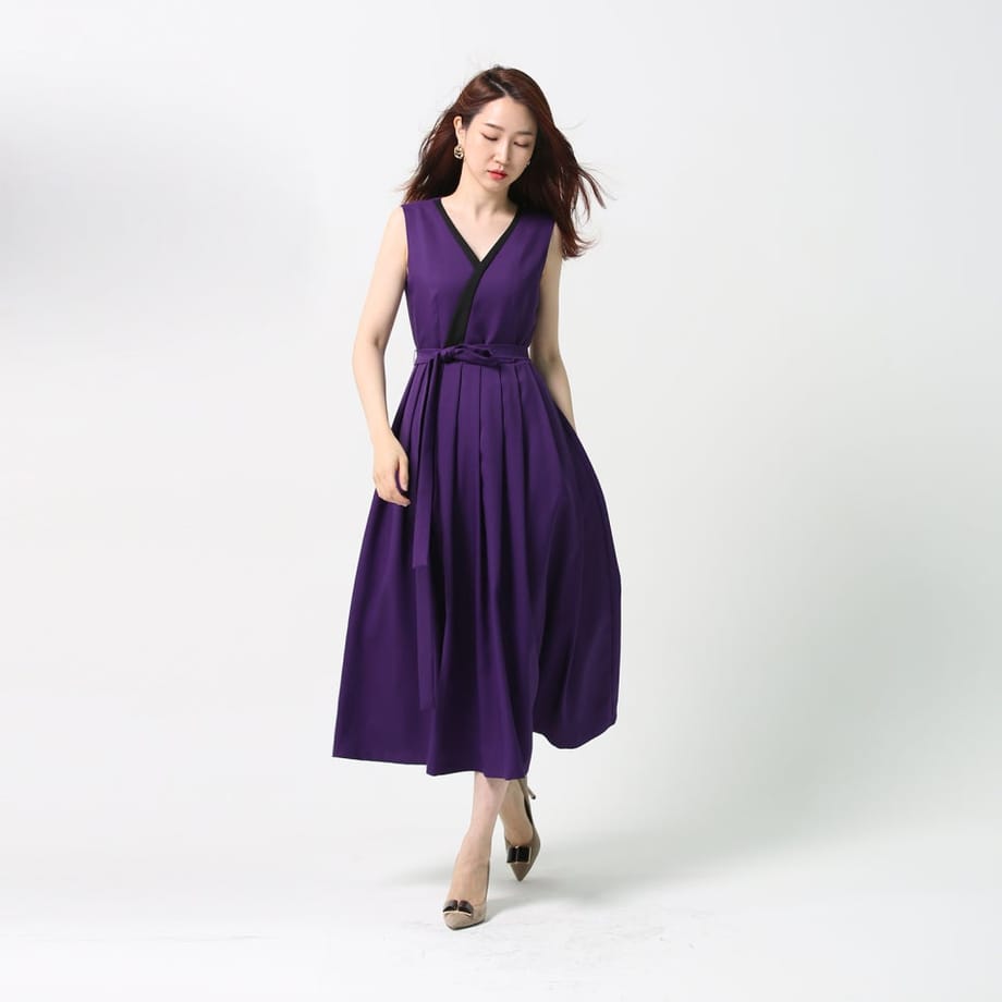 Фиолетовый ханбок платье Edge