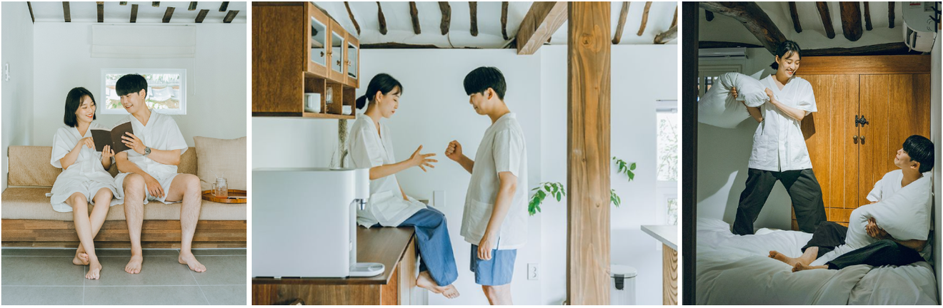 Ropa de casa de verano, pijama de pareja, ¡el Hanbok informal es la solución!