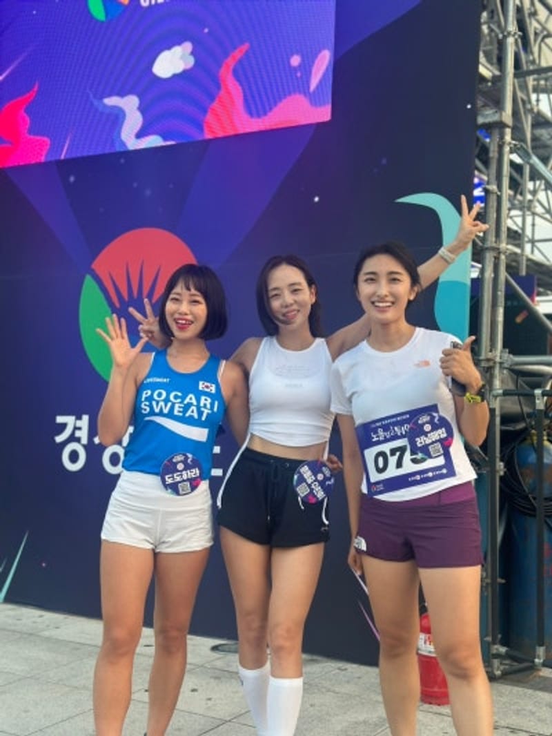 夕焼けと共に駆け抜ける3kmラン！慶南青年インフルエンサーフェスティバル
