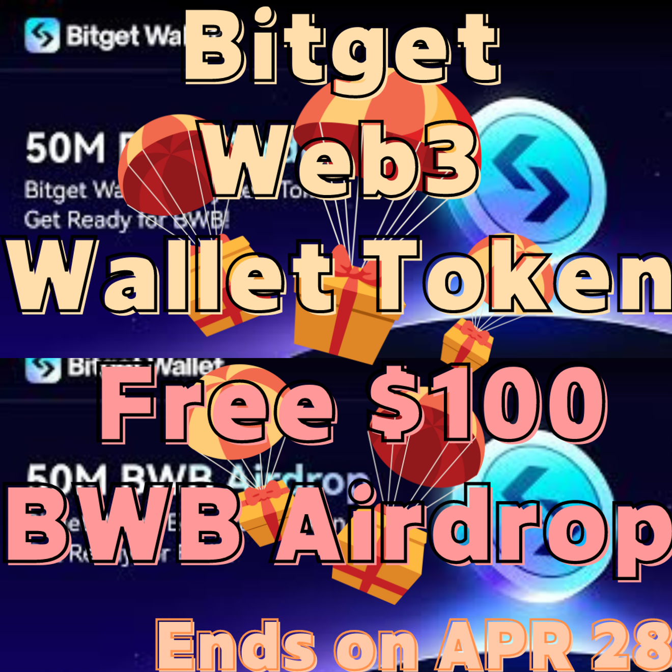 🚀【世界4位取引所コインBWB無料マイニング】4500万ドルBitgetウォレット [ビットコイン/イーサリアム/エアドロップ/NFT]