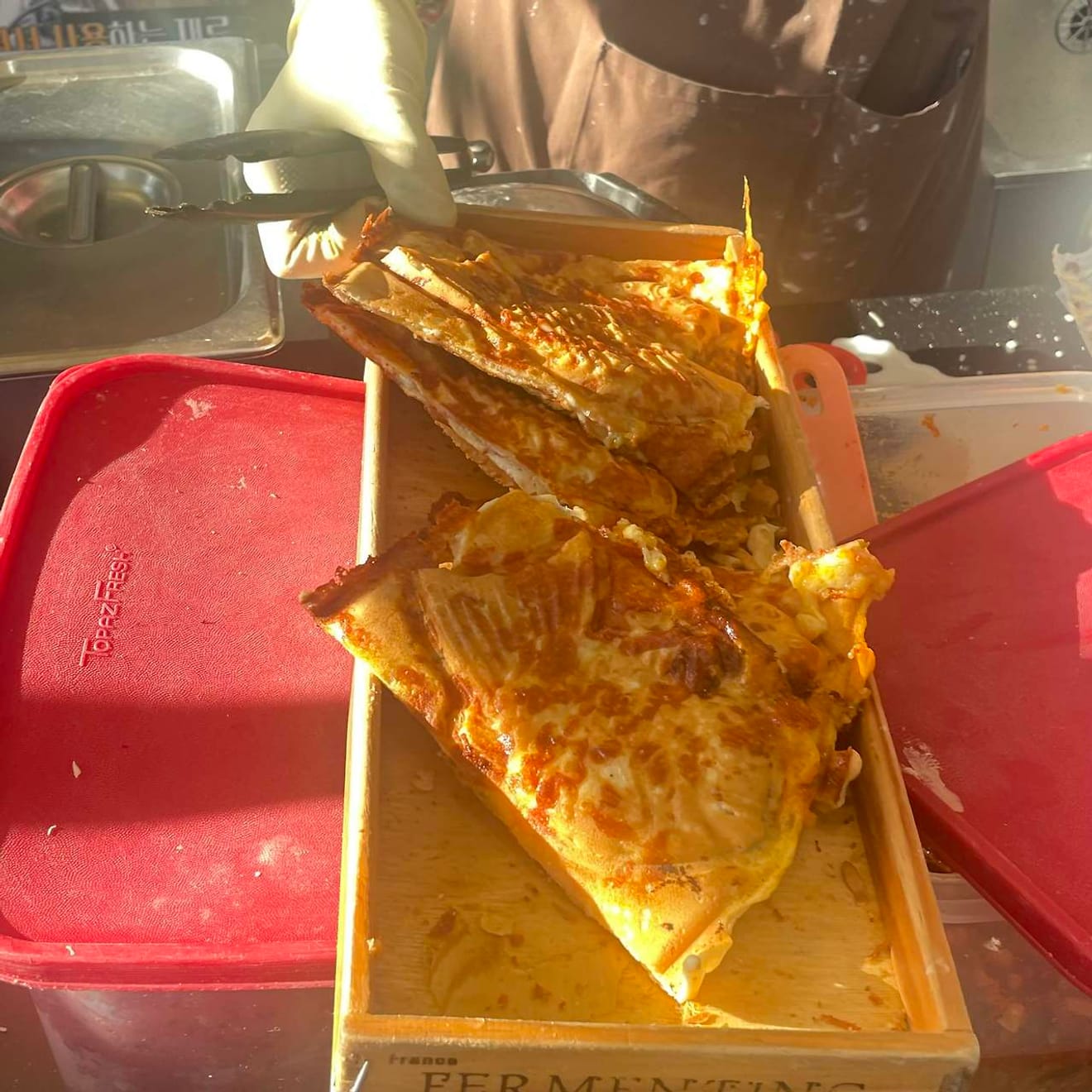 [Gwangjang-Markt Leckerbissen] Informationen zu Preisen von Chonggakne Bungeoppang Pizza