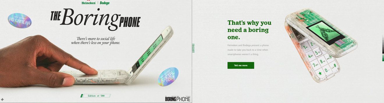 Heineken 'Boring Phone': Voor jou die verlangt naar een eenvoudige telefoon