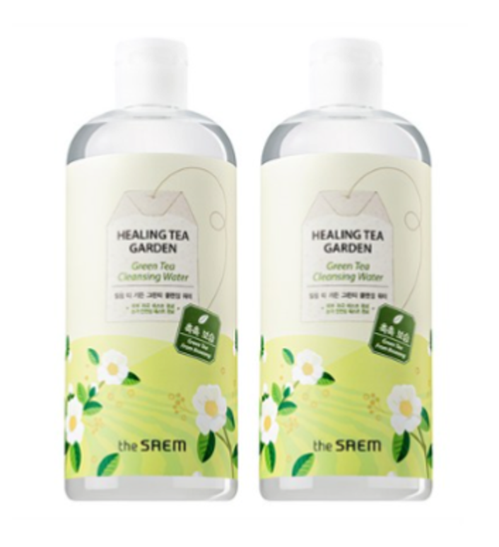 The Saem Healing Tea Garden Green Tea Cleansing Water: Solución de limpieza para pieles extremadamente grasas