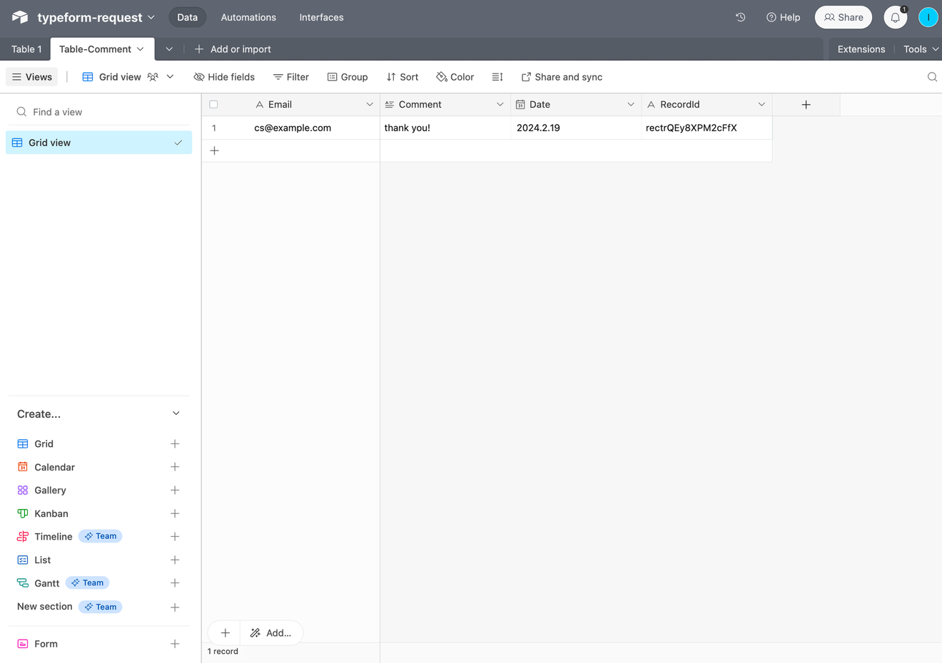 Отображение контента из Airtable на сайте с помощью Softr и сохранение ответов в Airtable