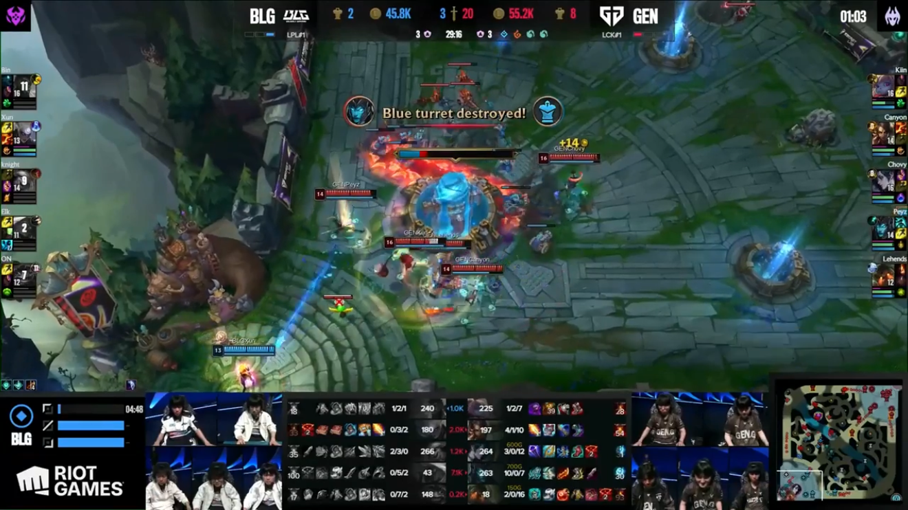 League of Legends MSI 2024 Bracket Stage Top 3 Round GEN.G vs BLG 3:1 Overwinning