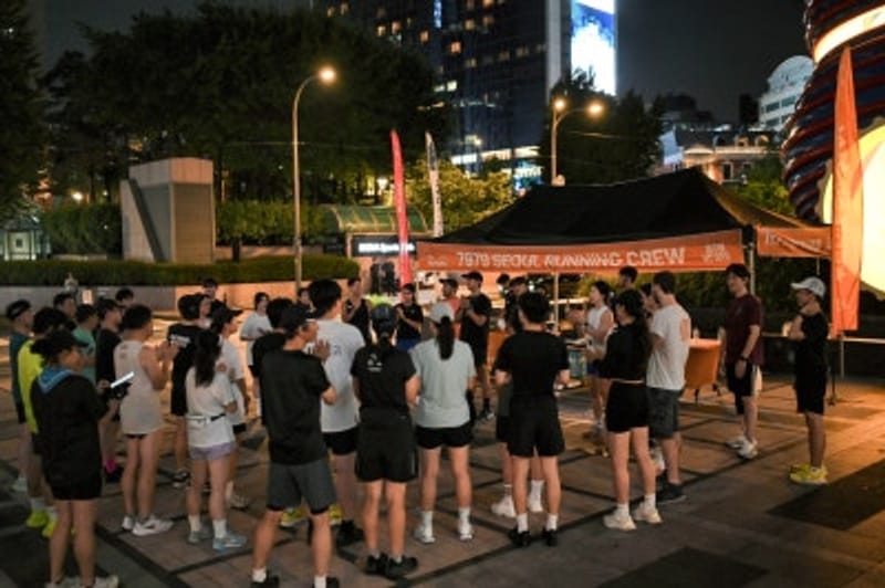  청溪廣場夜跑 首爾Running Crew 7979 活動心得