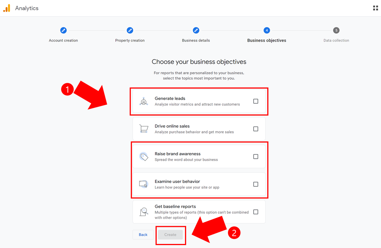 Google Analytics विवरण स्क्रीनशॉट