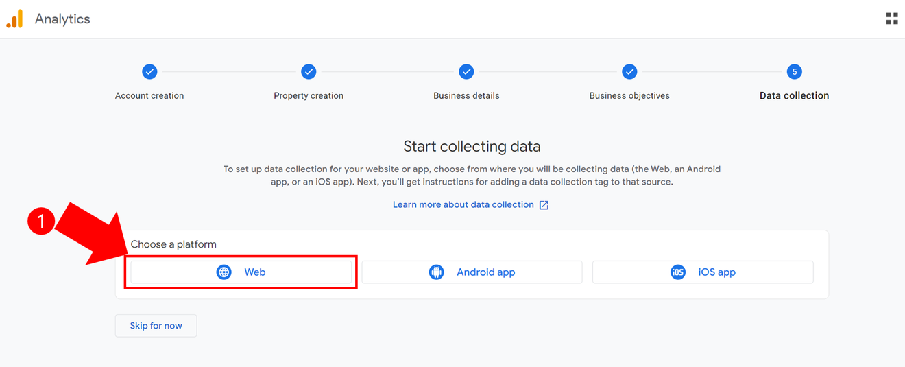 Google Analytics विवरण स्क्रीनशॉट