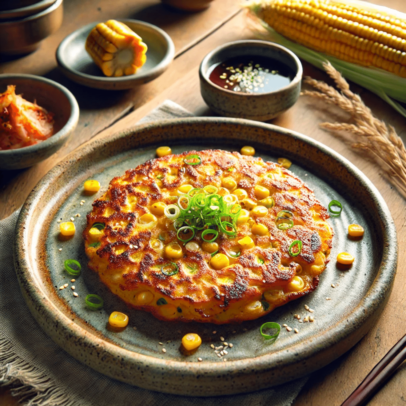 Recette de galette au maïs de Baek Jong-won : un plat frit simple, croustillant et savoureux