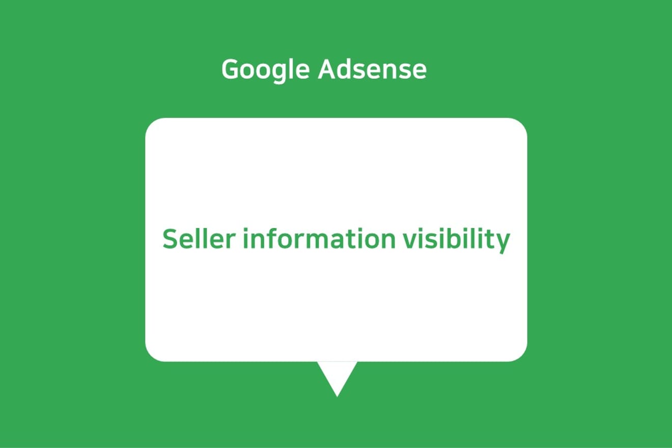 Bild mit der Aufschrift "Seller information visibility"