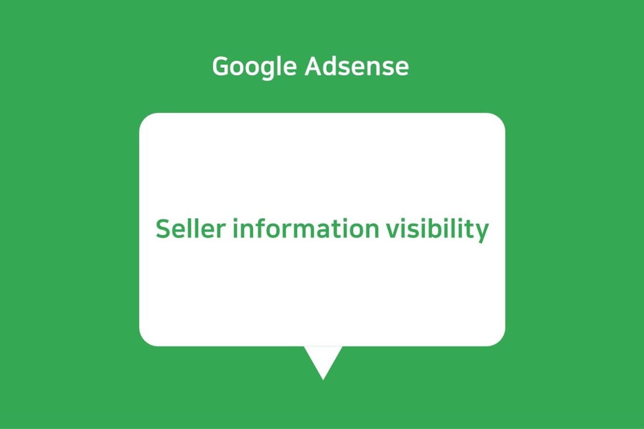 Изображение с надписью Seller information visibility