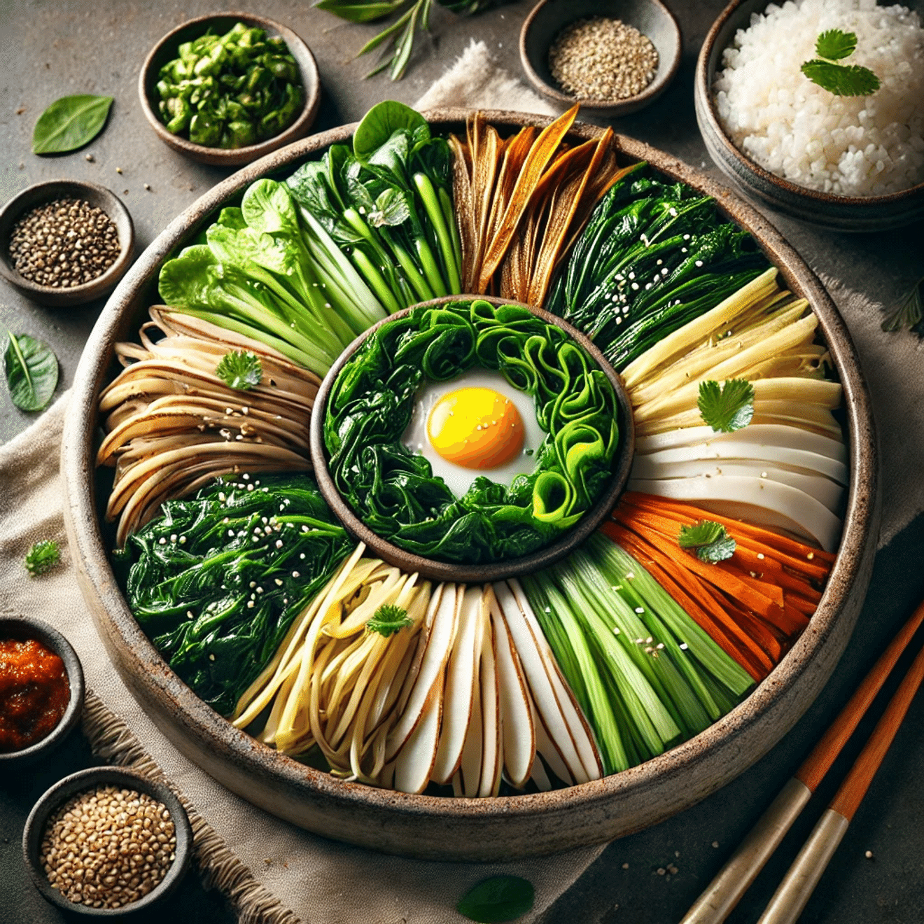 백종원표 삼색 나물 무침 레시피